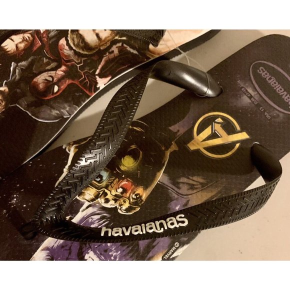 Havaianas Adult Top Marvel Flip Flop Sandals Men\'s  Avengers Sz 13 New With Tag main image 11